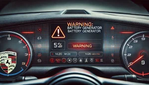 ارور و خطای پورشه Warning Battery generator