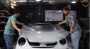 نصب کاور ppf روی پورشه 911